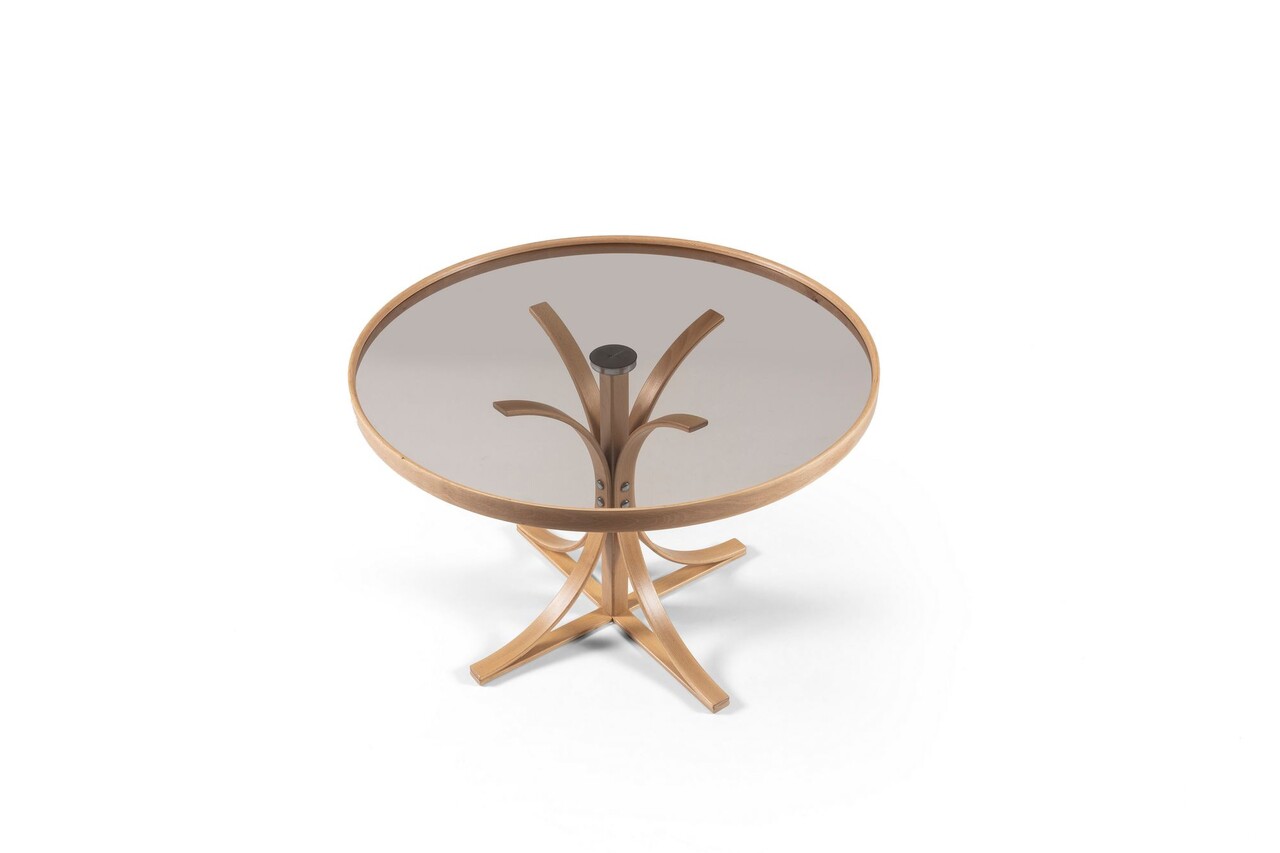 Masuta de cafea, Hanah Home, Boston, 80x47x80 cm, 100% SOLID OAK WOOD, Stejar - imagine 6